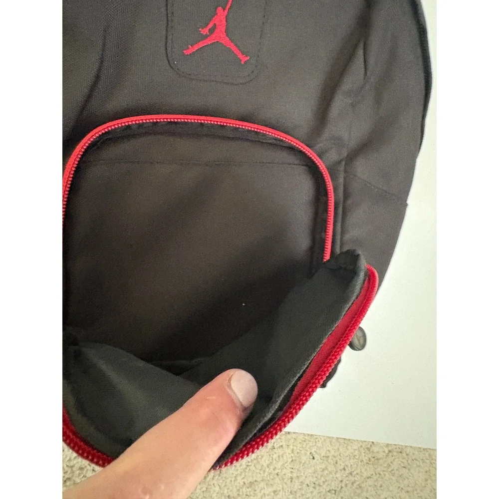 Jordan Kids Mini Backpack Black Red Jumpman Logo 1347-391-313